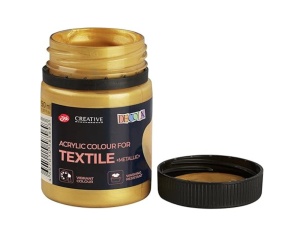 Culori acrilice textile metalice 50 ml Decola pentru bumbac si matase
