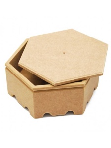 Cutie hexagonala MDF KT Ilyas