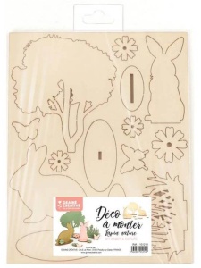 Decoratiune Iepurasi din lemn Graine Creative 101214