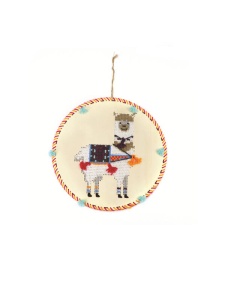 Kit broderie pe lemn 22 cm Lama Graine Creative 100684