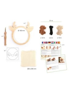 Kit broderie ac persan Punch Needle 15 cm Caprioara Graine Creative 420206