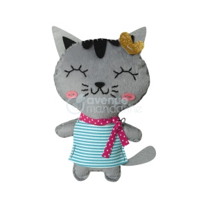 Kit Broderie Little Couz'in Tina the Cat Avenue Mandarine 52654O