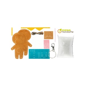 Kit Creativ de Cusut pentru Copii model Tom the Dog Avenue Mandarine KC087C - Img 2