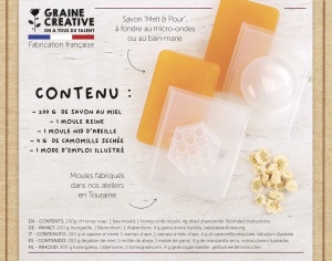 Kit creativ model Sapunuri cu Miere si Musetel Graine Creative 200527