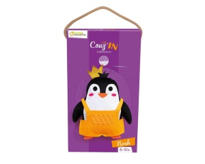 Kit de cusut pentru copii Little Couz’in Noah the Penguin set creativ jucarie pinguin Mandarine KC147C