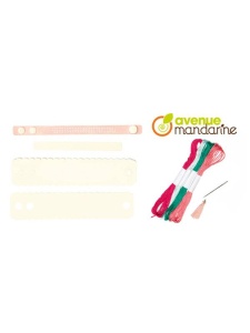 Kit de cusut pentru copii model Bratari ale Prieteniei Avenue Mandarine KC128C