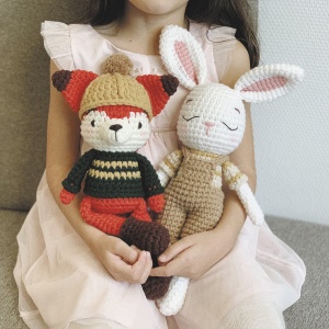 Kit pentru crosetat amigurumi mon ami iepure 140mm Graine Creative 420257