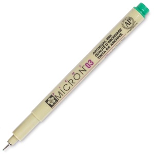Liner Pigma Micron GREEN 29 Marimi Diferite Sakura
