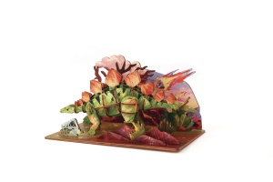Macheta 3D Stegosaurus din lemn Graine Creative 651054