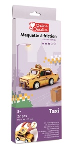 Macheta 3D taxi din lemn Graine Creative 651060
