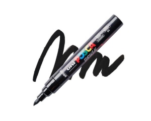 Marker Uni PC-5BR 1-4mm Brush Posca - Img 3