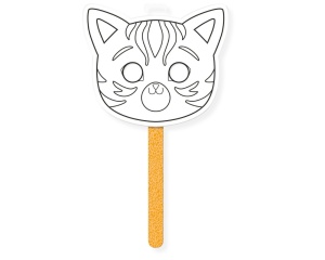 Masca Graffy Stick model Pisica, GY132C, My Mandarine