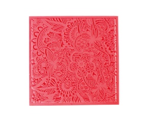 Matrita cu textura, model floral nr. 2, 9 x 9 cm Graine Creative 265406