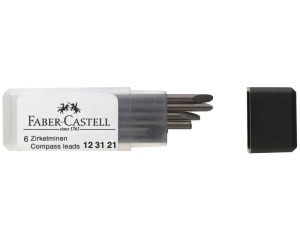 Mine grafit pentru compas Faber-Castell, H, 25 mm 123121