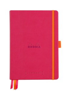 Notebook Rhodia Goalbook 1185, A5, 120 file, hartie punctata alba 90 g/mp, pentru organizare si bullet journal
