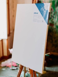 Panza pe sasiu 380 g/mp Premium Cyan Canvas