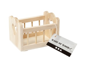 Patut din lemn, 5,5 x 8 cm, 54447, Creativ Company