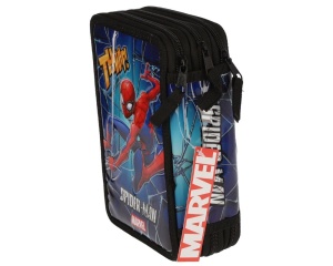 Penar neechipat Spiderman, albastru, 3 compartimente, KMSM9999, Pigna