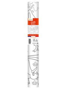 Plansa de colorat Graffy Roll Dinozauri Avenue Mandarine GY126C