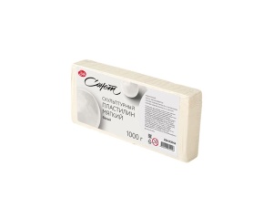 Plastilina de sculptura soft, alba, 500 g si 1 kg, Sonnet