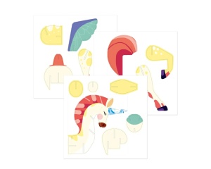 Puzzle 3D model Unicorn My Mandarine, cod PU030C