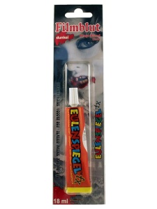 Sange fals pentru body painting si efecte speciale, rosu inchis, 18 ml, Eulenspiegel, 405192