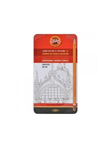 Set 12 creioane Graphic 5B-5H Koh-I-Noor K1502/3