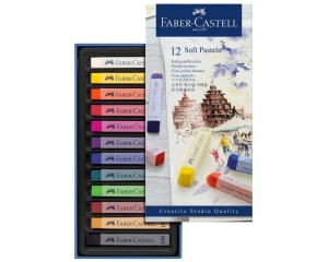 Set 12 pasteluri Soft Faber Castell 128312