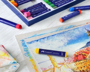 Set 12 pasteluri uleioase Faber Castell FC127012