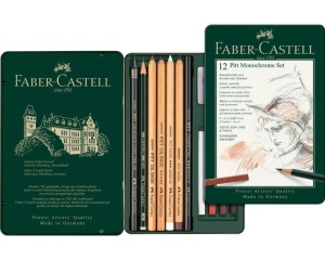Set 12 piese Pitt Monochrome Faber Castell 112975