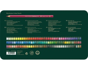 Set 120 creioane colorate Polychromos Faber Castell, 110011