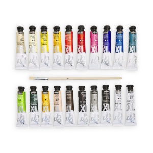 Set 20x20ml culori ulei xl oil Studio + pensula 920226 Pebeo