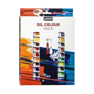 Set 23x10ml Culori Ulei Pop Art + 15ml White 669620 Pebeo