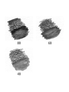 Set 3 creioane grafit acuarelabil + pensula Mars Lumograph 100A SBK4 Staedtler