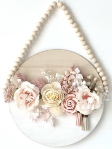 Set 3 ornamente lemn discuri 16,5cm Dp Craft dpdn-176
