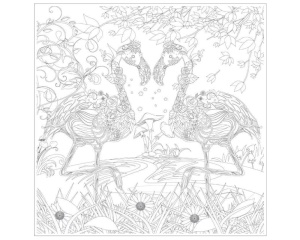 Set 4 planse Art Therapy model Gradina 25 x 25 cm Phoenix 0212040671S1