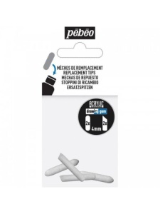 Set 4 varfuri de schimb pentru marker Drawing Gum Pebeo 205033