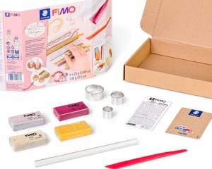 Set 4x25g fimo + accesorii pentru realizarea efectului tricot si impletituri 8025 HTC6 Staedtler