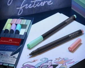 Set 5 linere 0.4mm pastel Faber-Castell FC151602