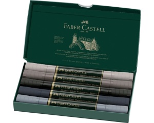 Set 5 markere acuarelabile Grey Albrecht Durer Faber Castell 160306
