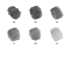 Set 6 creioane pentru schita Mars Lumograph 61100C6 Staedtler