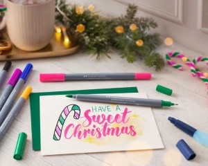 Set 6 markere solubile 2 capete graffiti goldfaber Faber-Castell 164525