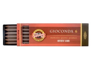Set 6 mine Gioconda pentru desen (light sepia brown) 4377