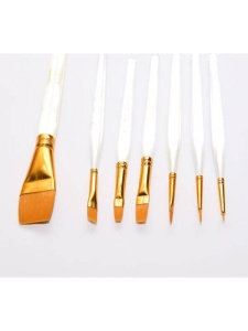 Set 7 pensule asortate ulei/acril T-Brush 7016