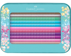 Set cadou 20 creioane colorate Sparkle ascutitoare Faber Castell FC201641