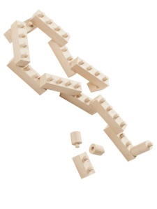 Set Construct Easy 46 piese din lemn Walachia WLCT93