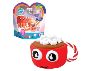 Set creatie cu argila usoara, 6 culori, Squishy Hero Cupcao, Okto, OK70125