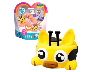 Set creatie cu argila usoara, 6 culori, Squishy Hero SquiRaff, Okto, OK70127