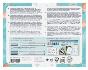 Set creativ 12 piese, Frosty Winter Limited Edition, Goldfaber, Faber-Castell, FC161004