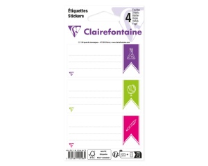 Set de etichete adezive 33,5 x 75 mm Clairefontaine, cod 26C